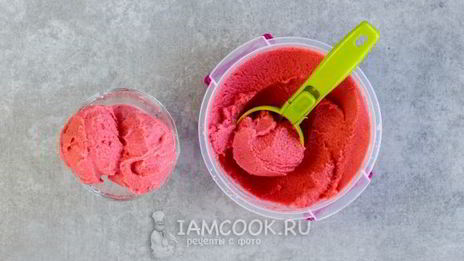 клубничный щербет