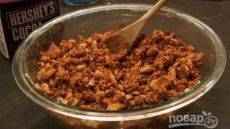 шоколадная колбаска со сгущенкой