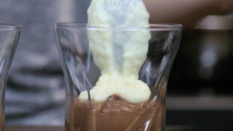 шоколадно-мятный десерт из кускуса