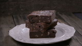 Шоколадный брауни с морской солью