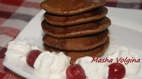 шоколадные овсяные хоткейки