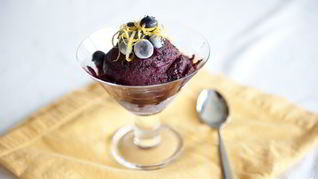 Сорбет из черники