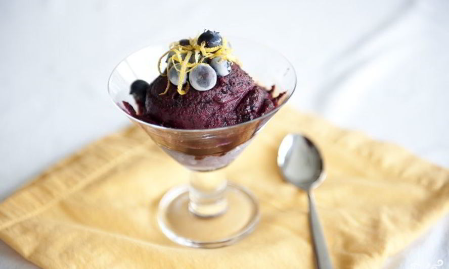 Рецепт сорбета из черники