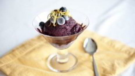 сорбет из черники