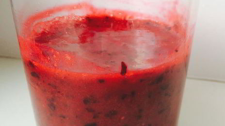 сорбет из свежих ягод и зефира