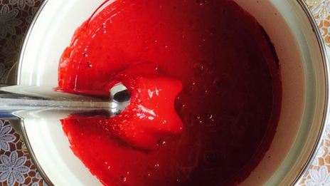 сорбет из свежих ягод и зефира