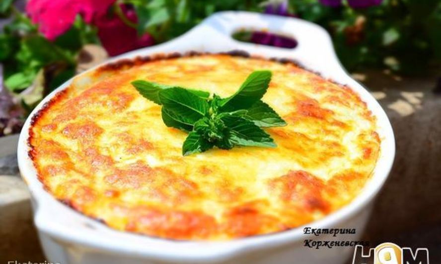 Рецепт кабачкового суфле под сырной корочкой
