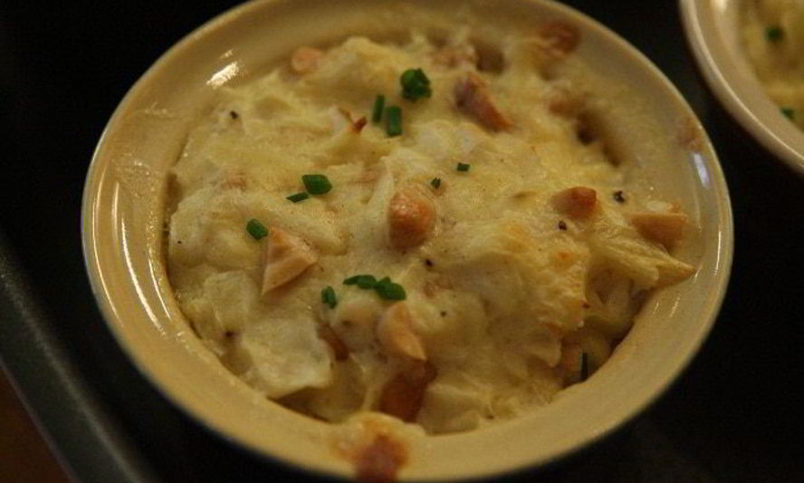 Рецепт капустного суфле с сыром, орехами и горчицей