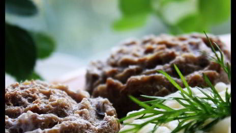 мясное суфле с персиками