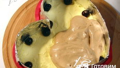 нежный торт-суфле с вишней