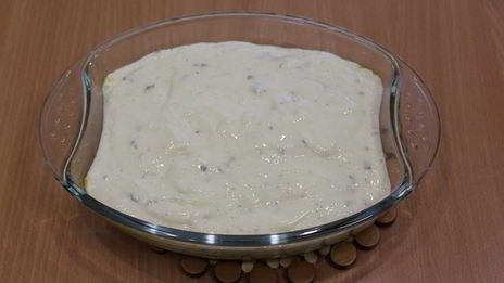 рыбка красная под суфле из сливочного сыра