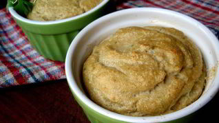 Суфле из цветной капусты и баклажана