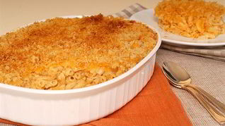 Суфле с макаронами и сыром