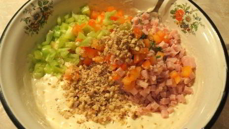 сырное суфле елка с балыком