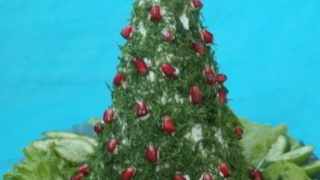 сырное суфле елка с балыком