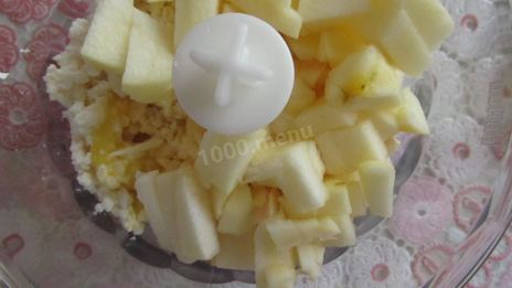 творожно-яблочное суфле