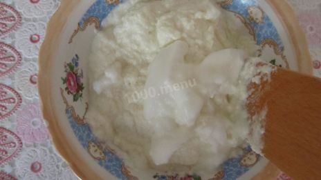 творожно-яблочное суфле