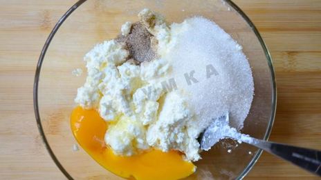 творожное суфле с черникой