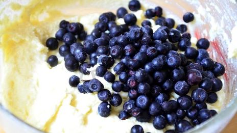 творожное суфле с черникой