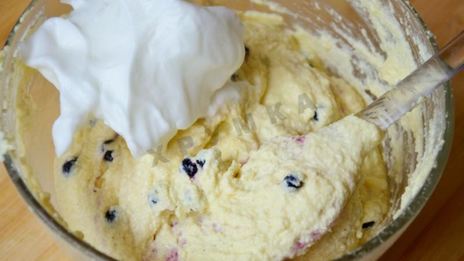 творожное суфле с черникой