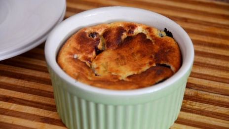 творожное суфле с черникой