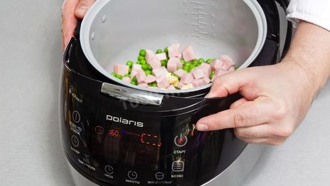 яичное суфле с ветчиной в мультиварке