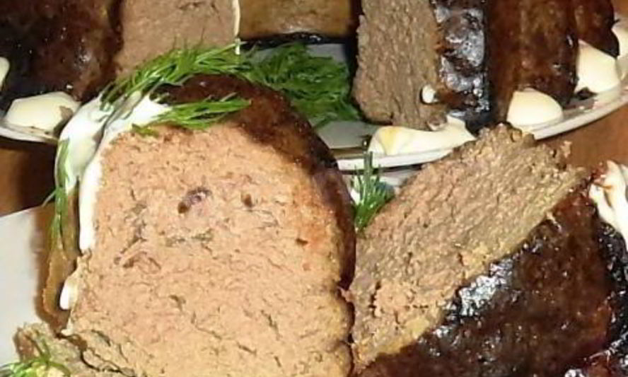 Рецепт запеченного печеночного свиного суфле на молоке