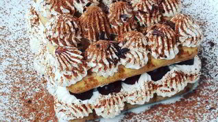 Тирамису без яиц с пьяной вишней