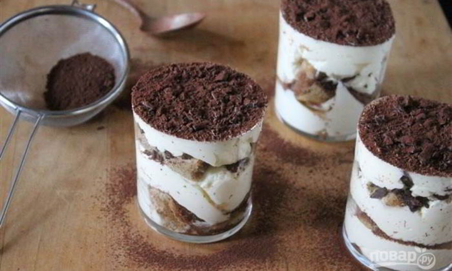 Рецепт тирамису на сливках