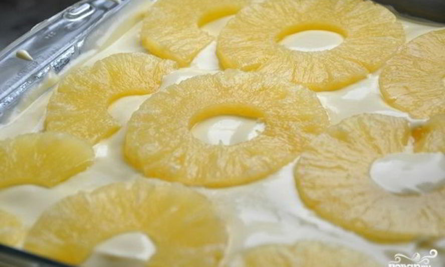 Рецепт тирамису с ананасами