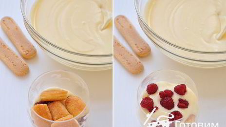 тирамису с малиной