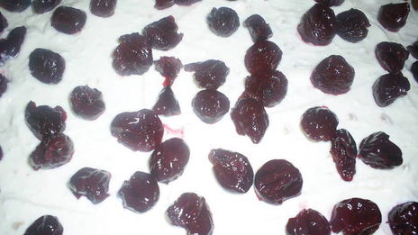 творожный торт-десерт с пьяными вишнями в стиле тирамису