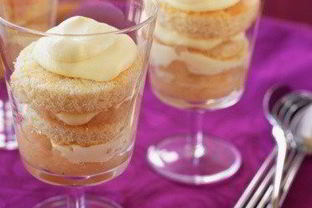 Творожный десерт с ревенем