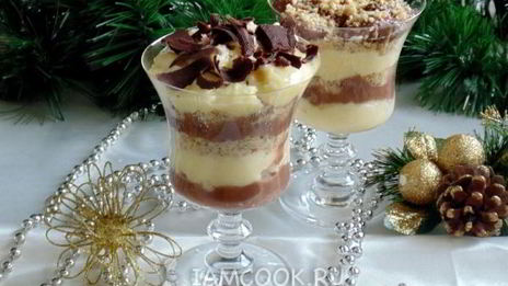 ванильно-шоколадный десерт