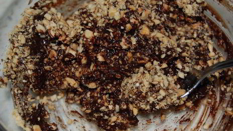 вишнево-творожный десерт