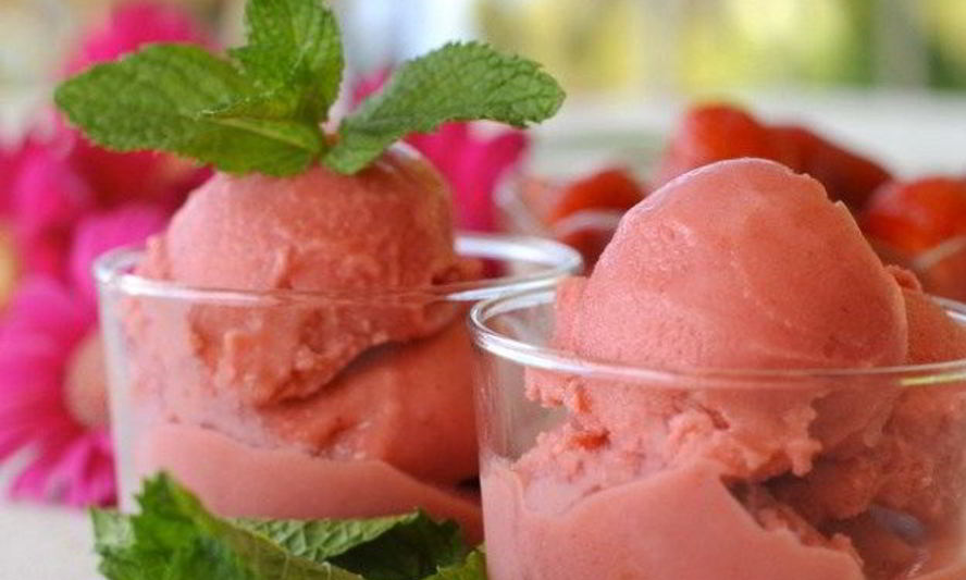 Рецепт замороженного клубничного йогурта