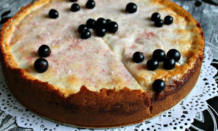 Рецепт чизкейка зефирное облако с черной смородиной