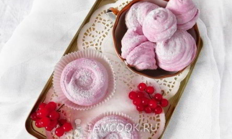 Рецепт зефира с калиной