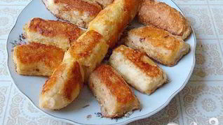 Жареные в кляре бананы