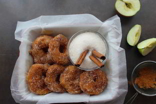 Жареные яблочные кольца