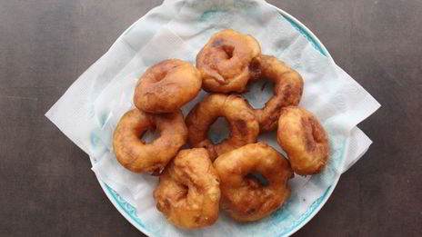 жареные яблочные кольца