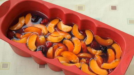 желе с фруктами ассорти