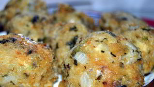 Аранчини из зеленого ризотто