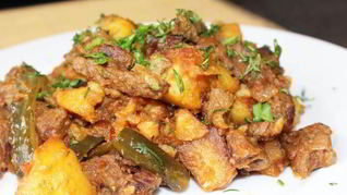 Азу из говядины с солеными огурцами