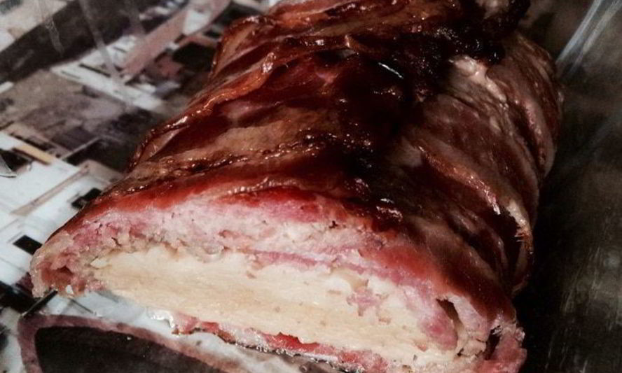 Рецепт беконно-макаронного рулет