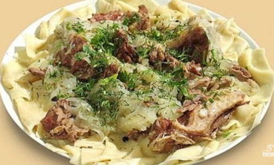 Рецепт бешбармака из баранины