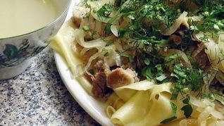 Бешбармак из говядины