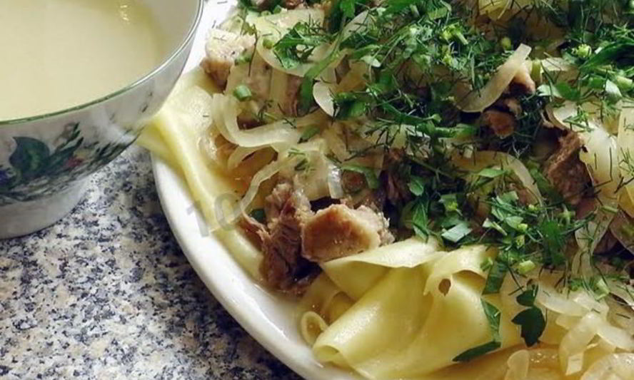 Рецепт бешбармака из говядины