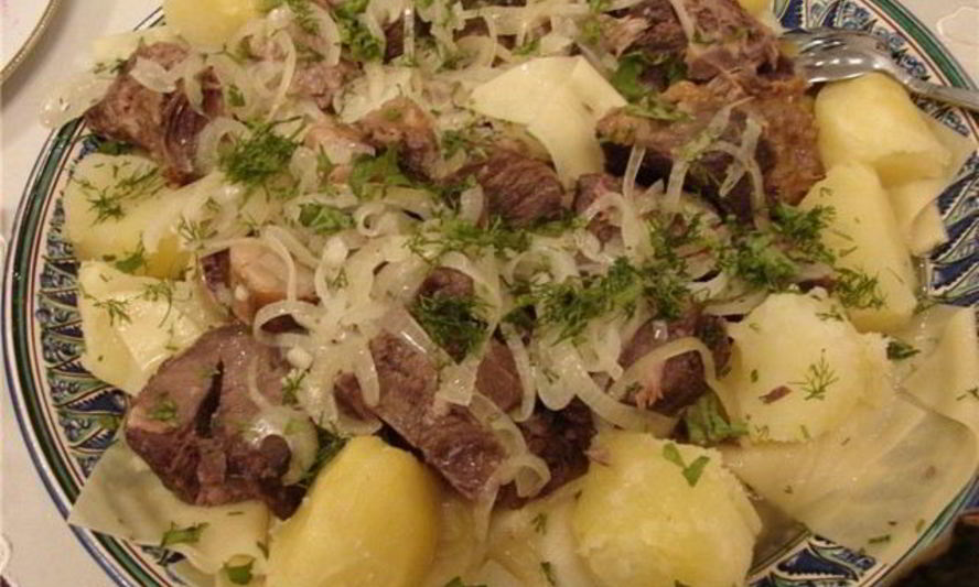 Рецепт бешбармака с картошкой