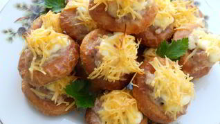 Бублики фаршированные мясом